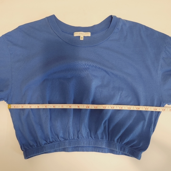 Truly Madly Deeply Blue Short Sleeve Crop Top - Picture 8 of 11